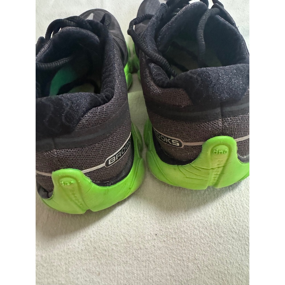 Brooks PureFlow Mens Running Shoes Grey Lime Green Low Top Sneakers DNA DNA - Picture 7 of 14